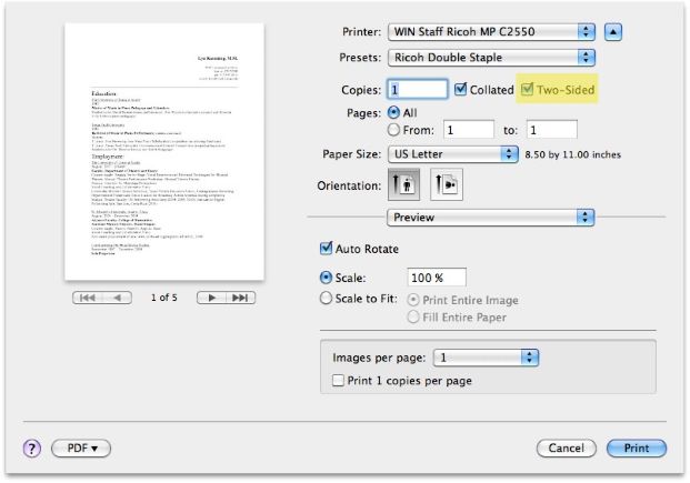 Cách in 2 mặt với file PDF