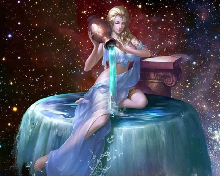 Cung Báo Bình hình tượng là vị thần tay ôm bình nước