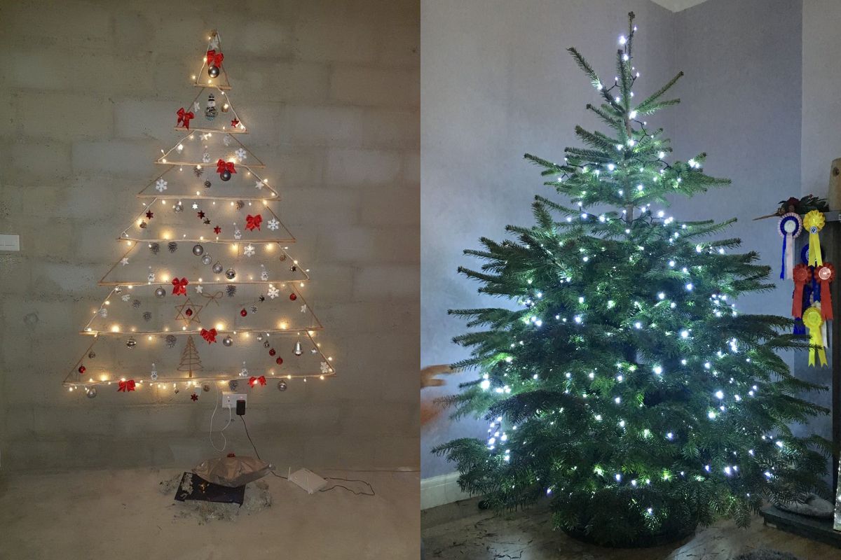 Cách sử dụng dây đèn led đơn giản cho cây thông Noel