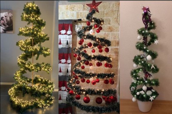 Một số kiểu cây thông dùng trang trí Giáng Sinh cho văn phòng (Nguồn: Internet)