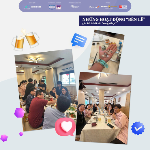 Nhiều hoạt động bên lê gắn kết học viên đã diễn ra sôi nổi trong chương trình HR Growth Path 2025 