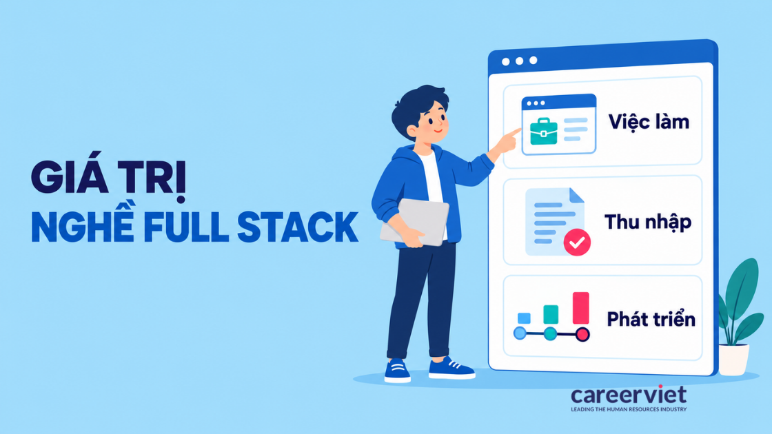 Lợi ích nghề Full Stack Developer về việc làm, thu nhập và cơ hội phát triển