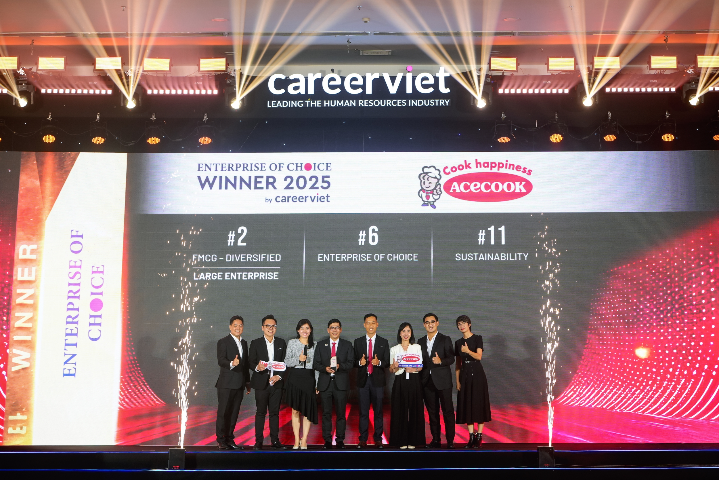 Acecook Việt Nam tự hào ghi dấu ấn hàng loạt giải thưởng danh giá tại Enterprise of Choice 2025