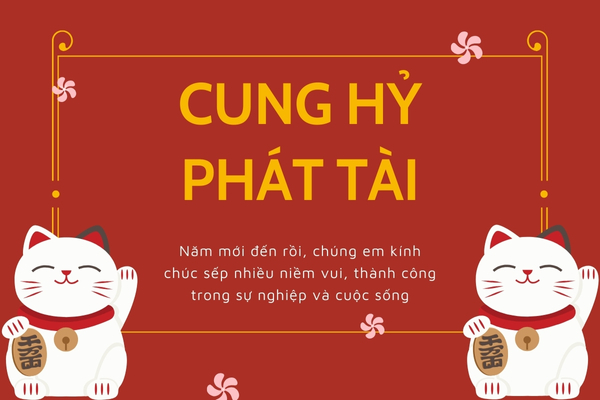 Chúc tết sếp hài hước, vui tươi