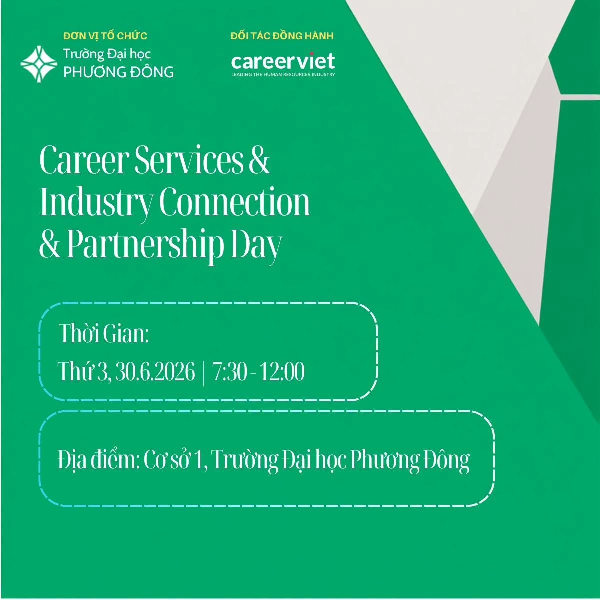 Career Day 2026 tại Đại học Phương Đông