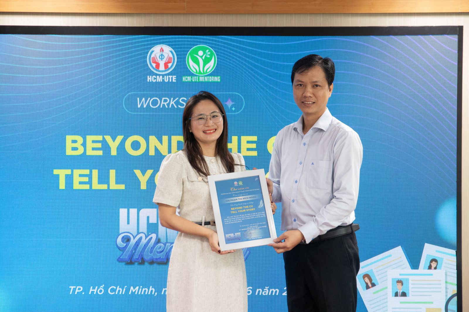 Đại diện Công ty Cổ phần Giải pháp CareerViet - Chị Phạm Thị Bích Ngọc  (Senior Customer Service Manager)