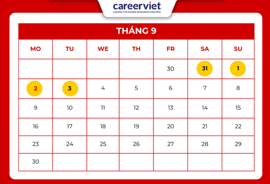 Lễ Quốc khánh 02/09 năm 2024 được nghỉ mấy ngày? Lịch nghỉ lễ 02/09