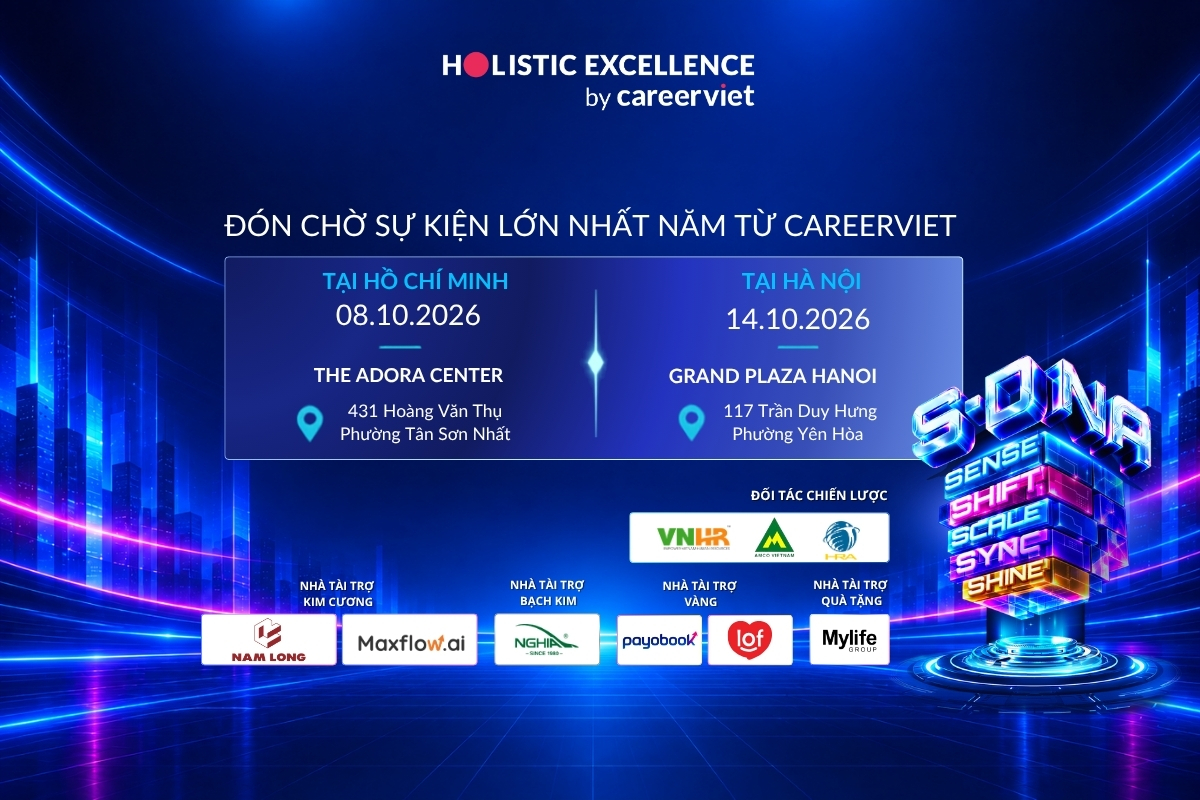 Holistic Excellence S-DNA 2026 - Sự kiện thường niên lớn nhất của CareerViet