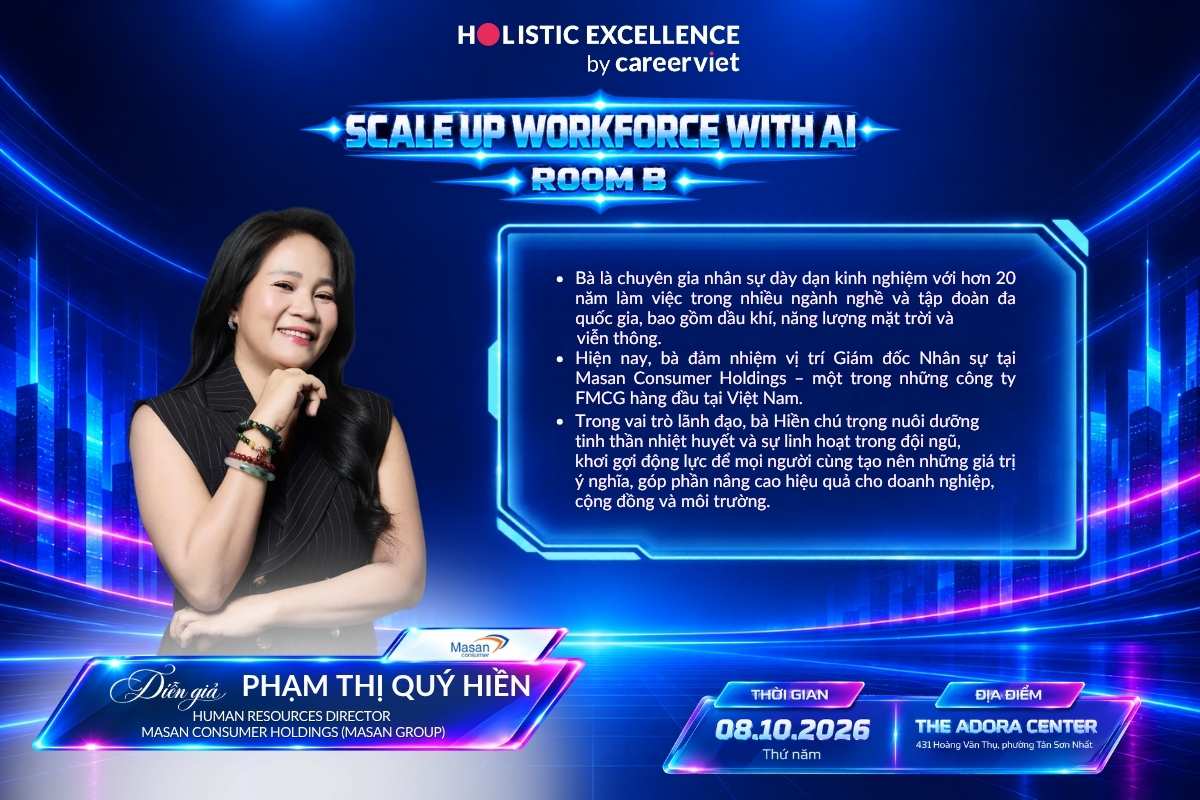 Bà Phạm Thị Quý Hiền – Human Resources Director, Masan Consumer Holdings (Masan Group)