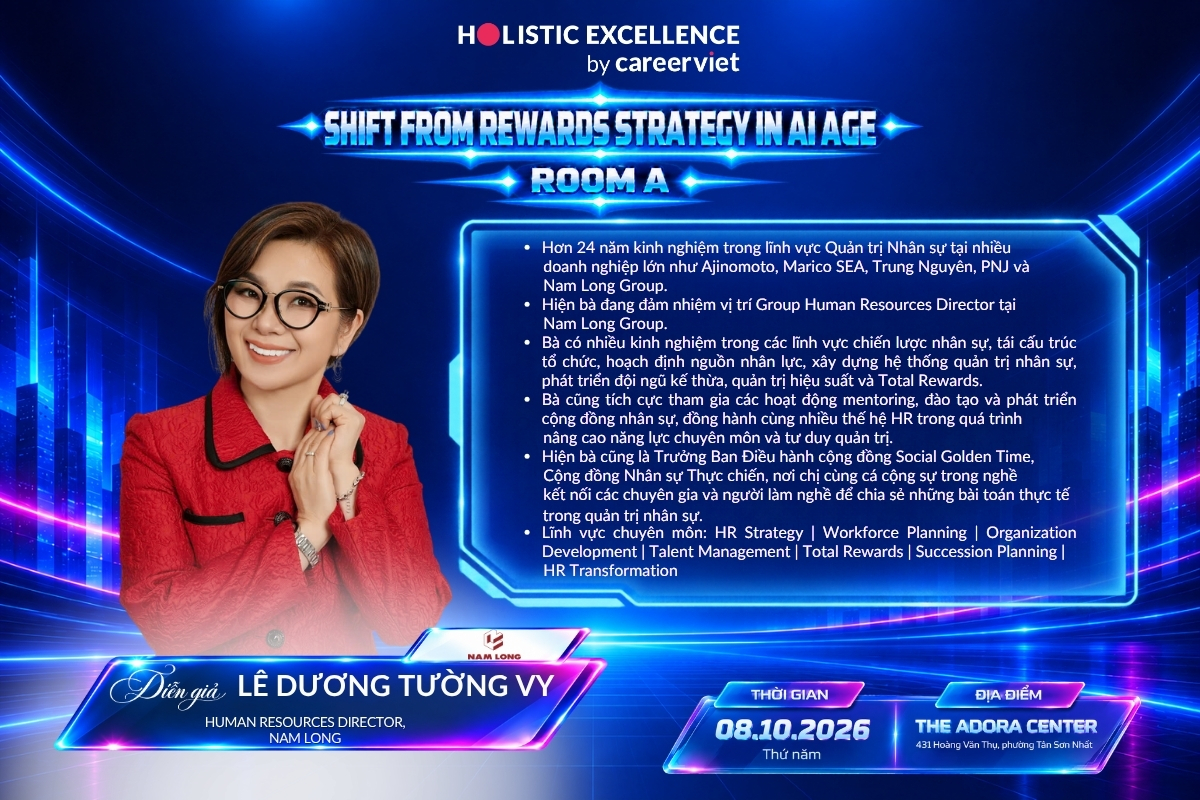 Bà Lê Dương Tường Vy – Human Resources Director, Nam Long