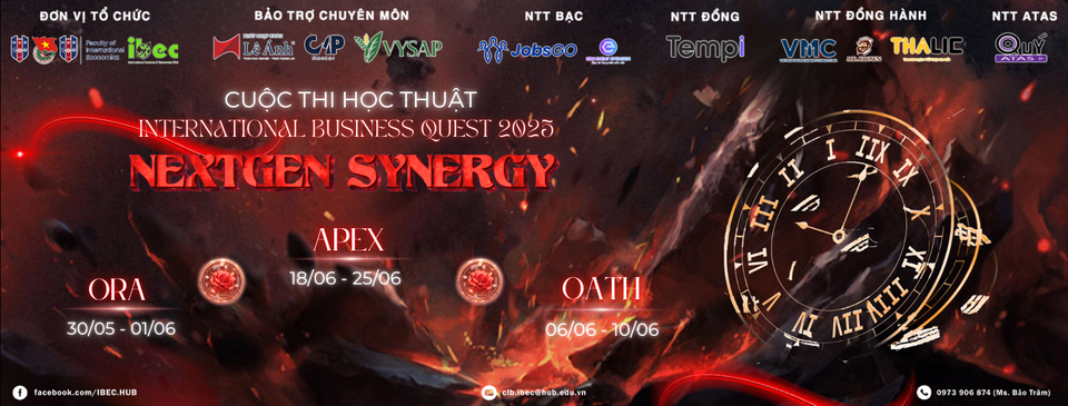 Timeline của cuộc thi International Business Quest 2025