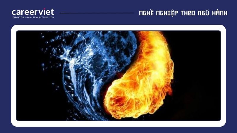 Trong phong thủy Ngũ hành, mệnh Thủy và mệnh Hỏa có mối quan hệ tương khắc, vì nước dập tắt lửa, tượng trưng cho sự đối lập, xung đột và kìm hãm lẫn nhau.