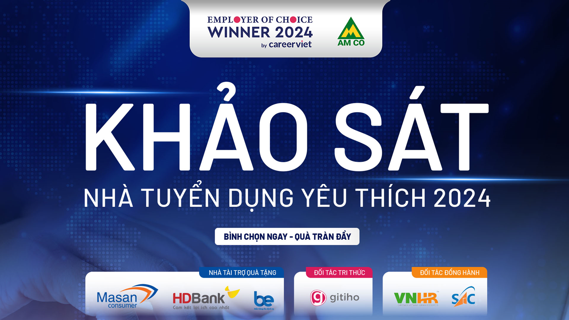 Quà tặng hấp dẫn khi tham gia bình chọn Nhà tuyển dụng yêu thích 2024 của CareerViet