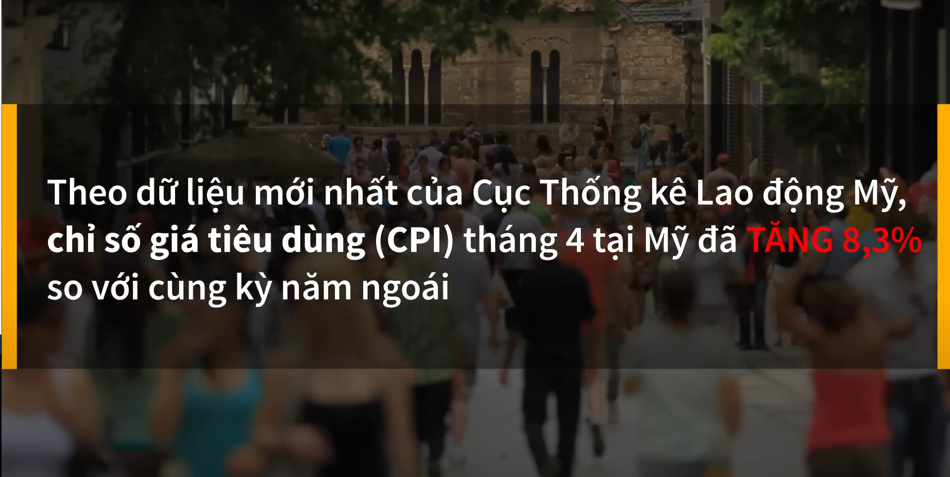 Chỉ số giá tiêu dùng CPI của Mỹ tăng 8.3% vào tháng 4 