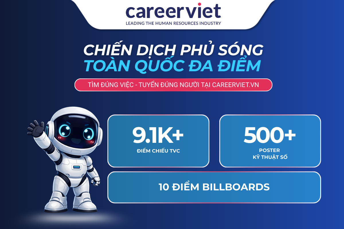 CareerViet đổ bộ hệ thống billboard và mạng lưới poster ở nhiều địa điểm trên toàn quốc