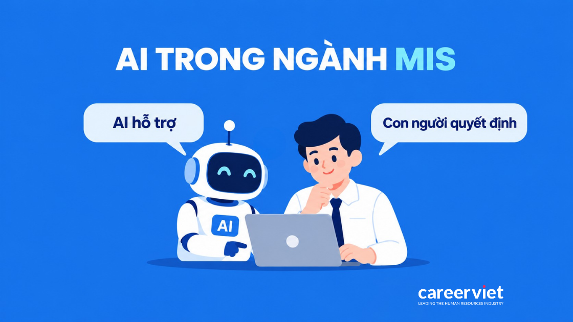 Bảng đối chiếu việc AI hỗ trợ với việc người giữ vai trò ra quyết định