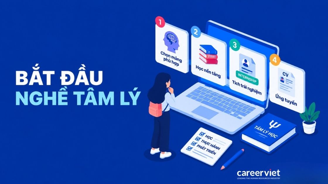 Các bước bắt đầu nghề tâm lý học cho người mới