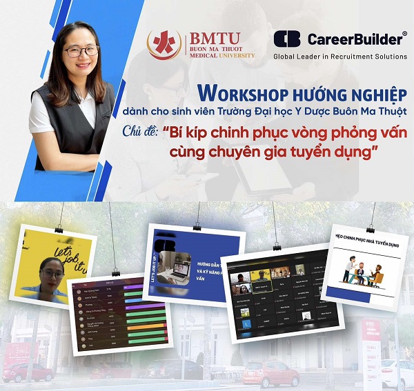 Workshop “Bí kíp chinh phục vòng phỏng vấn cùng chuyên gia tuyển dụng" tại Trường Đại học Y Dược Buôn Ma Thuột