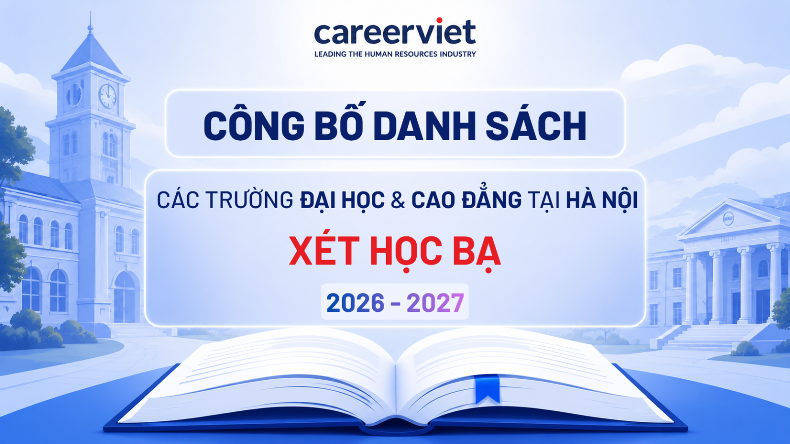 các trường xét học bạ ở hà nội
