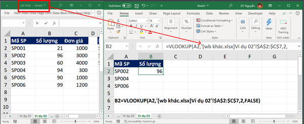 Cách sử dụng hàm VLOOKUP trong Excel