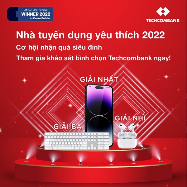 ​​TECHCOMBANK TRỞ LẠI ĐƯỜNG ĐUA “NHÀ TUYỂN DỤNG YÊU THÍCH 2022”