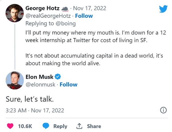 Chỉ một dòng bình luận, người đàn ông được Elon Musk mời về Twitter giữa bão sa thải nhân viên: 17 tuổi hack được iPhone, bị coi là ''kẻ thù'' của Sony, còn đối đầu với Tesla