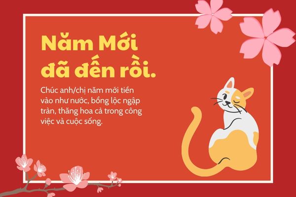 Chúc Tết sếp thăng tiến và may mắn