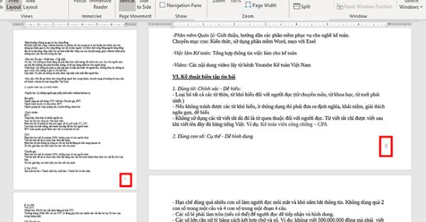 Đánh số trang trong Word giúp thuận tiện cho việc tìm kiếm