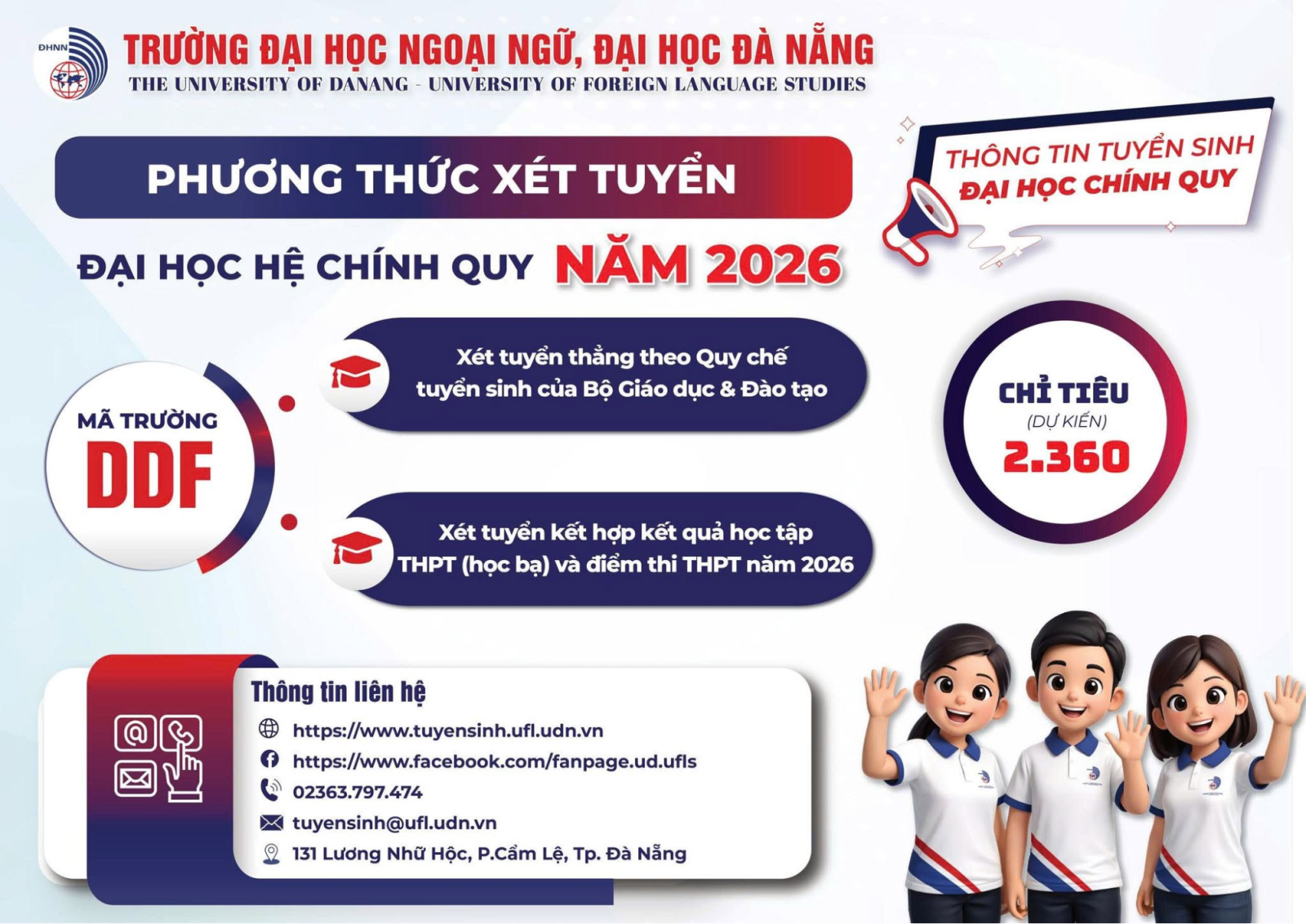 đại học ngoại ngữ đà nẵng điểm chuẩn