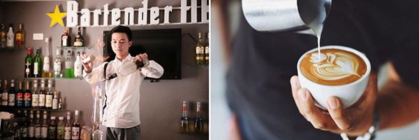 Điểm khác nhau cơ bản giữa nghề Bartender và Barista