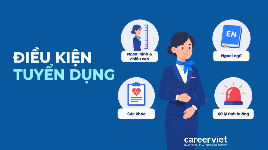 Điều kiện tuyển dụng của tiếp viên hàng không