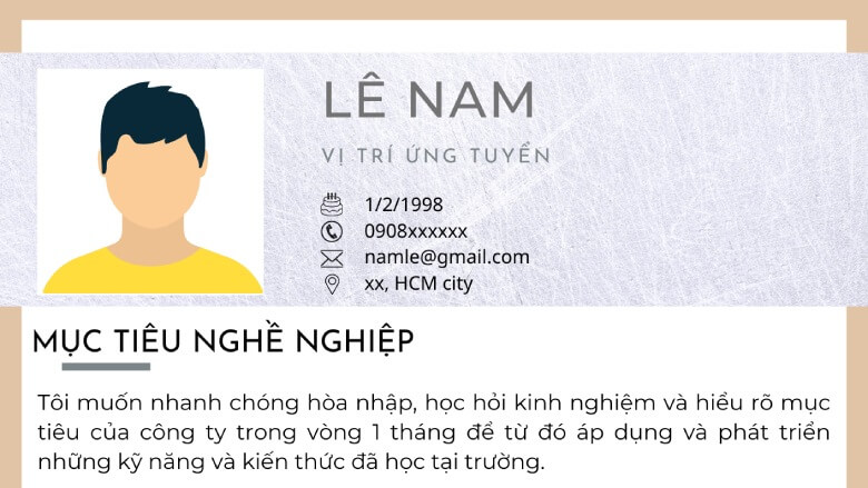 Mục tiêu nghề nghiệp là phần quan trọng trong CV