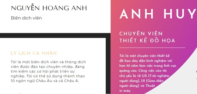 Mẫu giới thiệu bản thân trong CV chuẩn