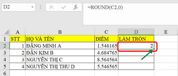 Công thức hàm ROUND trong Excel là gì?