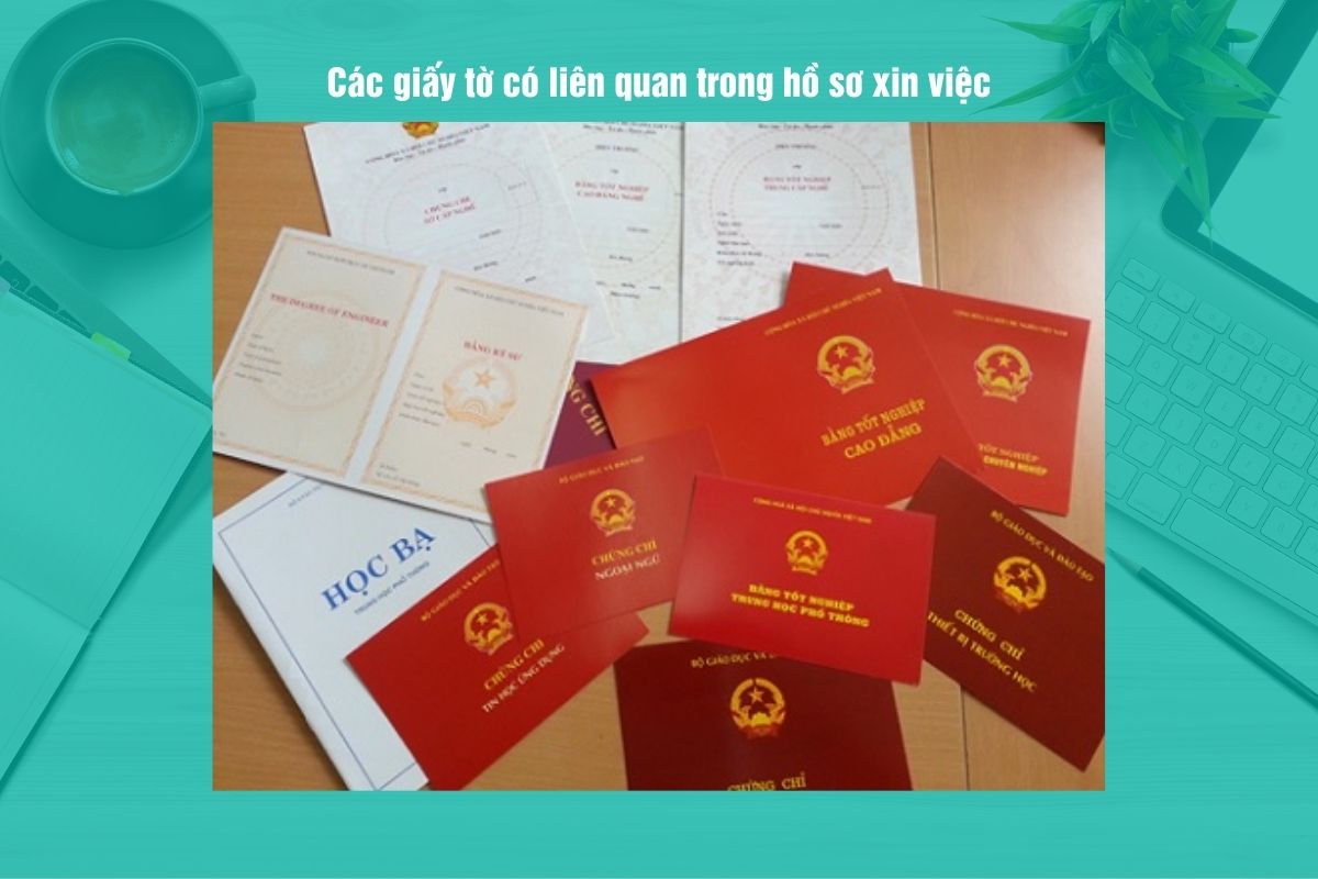 Bằng cấp, chứng chỉ liên quan trong hồ sơ xin việc (Nguồn: Internet)