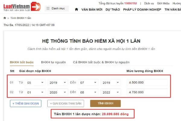 Hệ thống trả kết quả