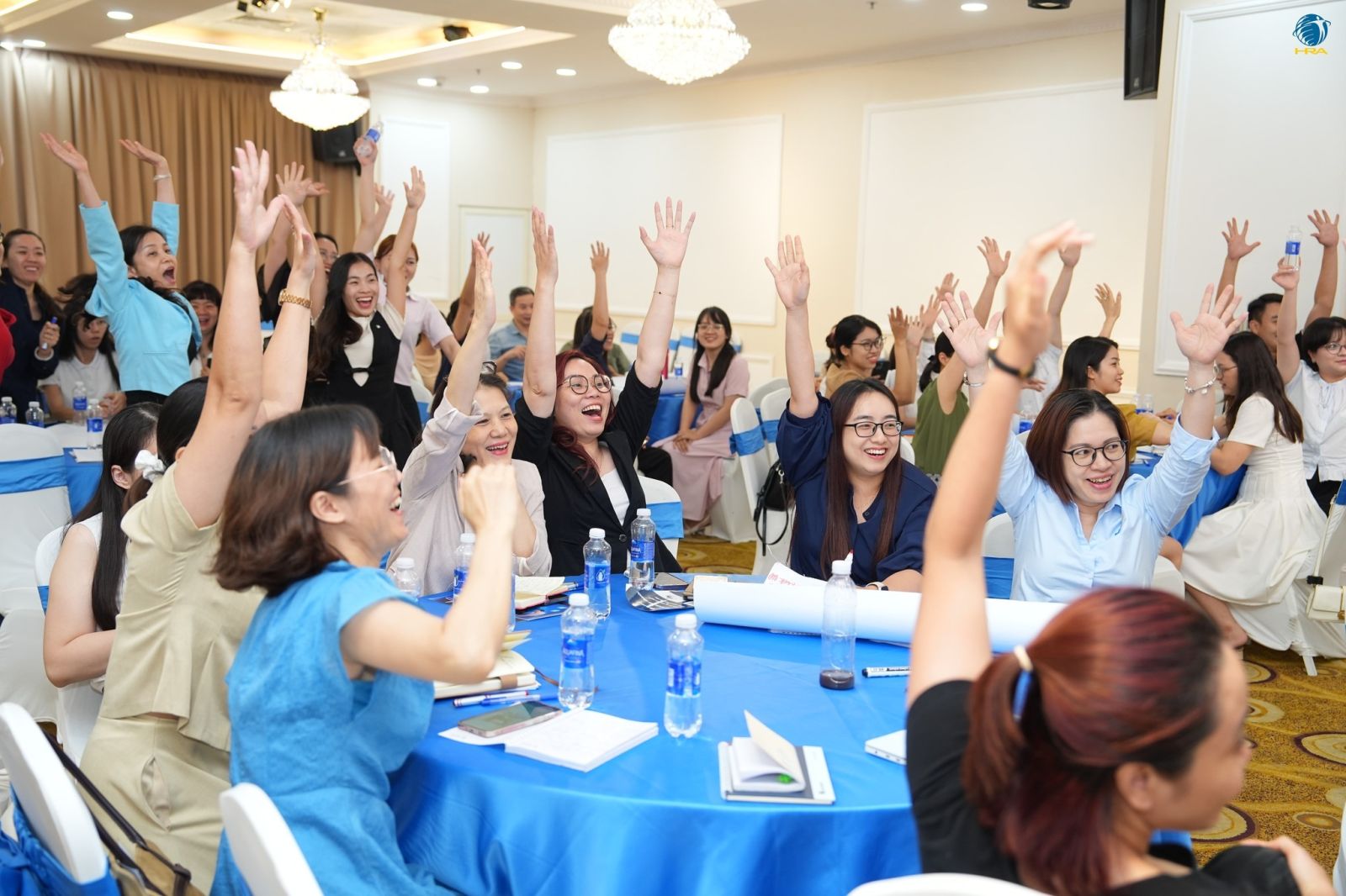 Người tham dự sôi nổi hưởng ứng hoạt động tại Hội thảo. Nguồn: Hiệp hội Nhân sự - HRA