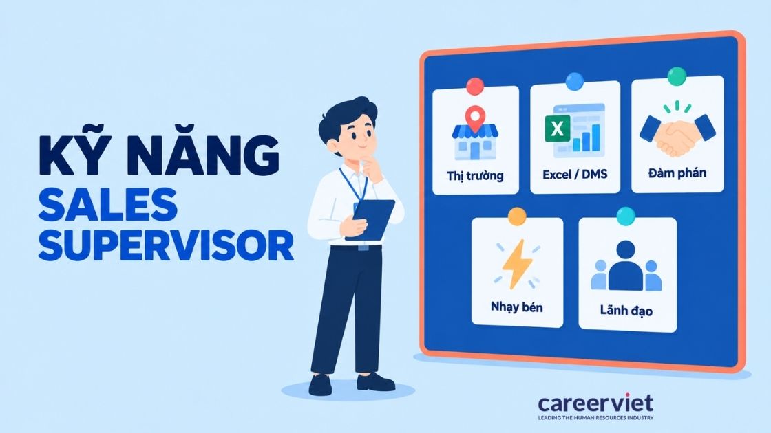 2 kỹ năng chuyên môn và 3 kỹ năng mềm của giám sát kinh doanh