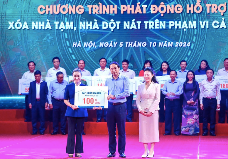 Tập đoàn Masan trao 100 tỷ đồng hỗ trợ tỉnh Lào Cai