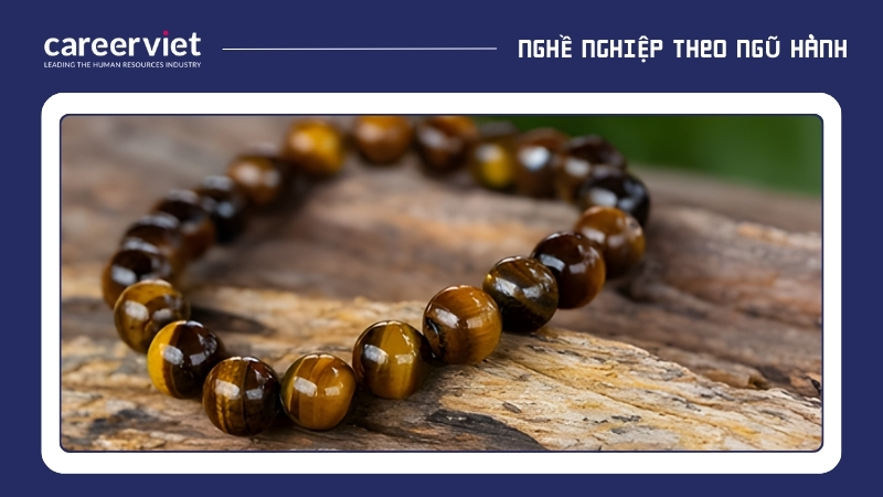 Đá mắt hổ vàng nâu