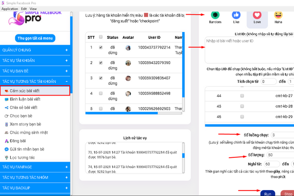 Phần mềm Simple Facebook