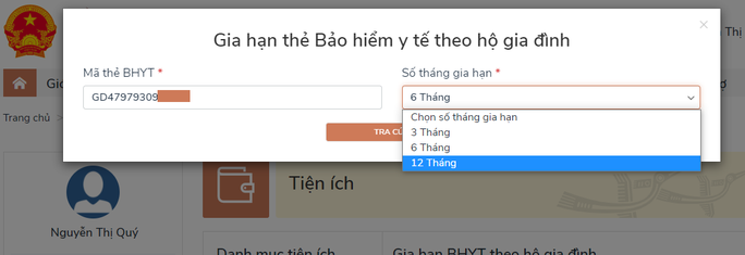 Cách gia hạn thẻ bảo hiểm y tế hộ gia đình online  - Ảnh 3.