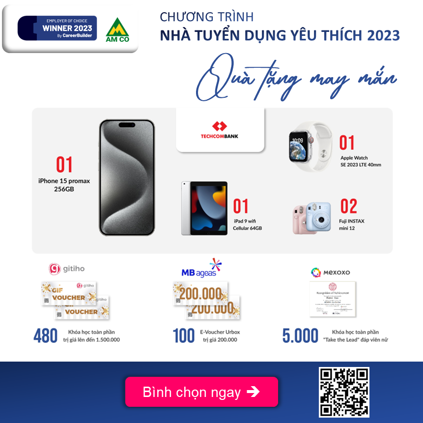 Quà tặng may mắn cực khủng từ chương trình Nhà tuyển dụng yêu thích 2023