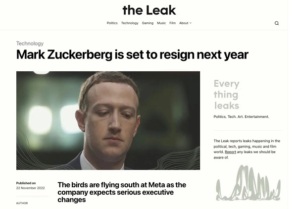 Rộ tin đồn Mark Zuckerberg sẽ từ chức vào năm sau