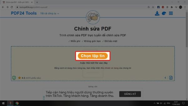 Bước 1 PDF24 Tools