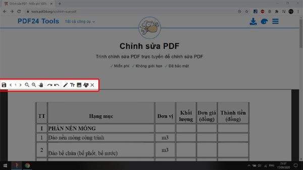 Bước 2 PDF24 Tools