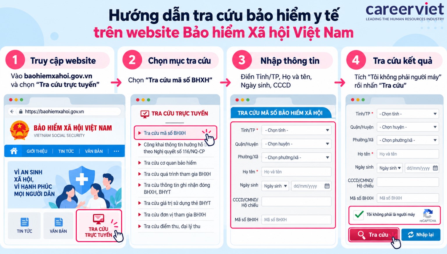 Tra cứu BHYT trên website BHXH Việt Nam 