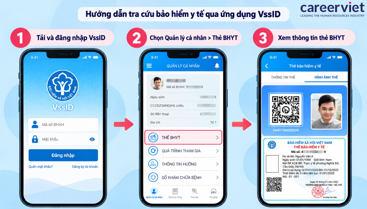 Tra cứu thông tin BHYT qua ứng dụng VssID