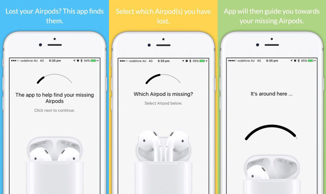
Ứng dụng Finder for AirPods giúp người dùng tìm AirPods khi đánh mất
