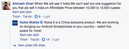 Nokia khẳng định Nokia 6 là smartphone dành riêng cho thị trường Trung Quốc